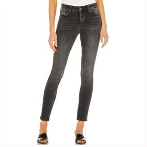 Anine Bing -1117 Black Skinny Jeans Mid Rise Women's Size 29